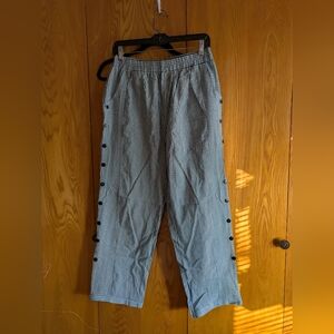 Striped Black and White Pants